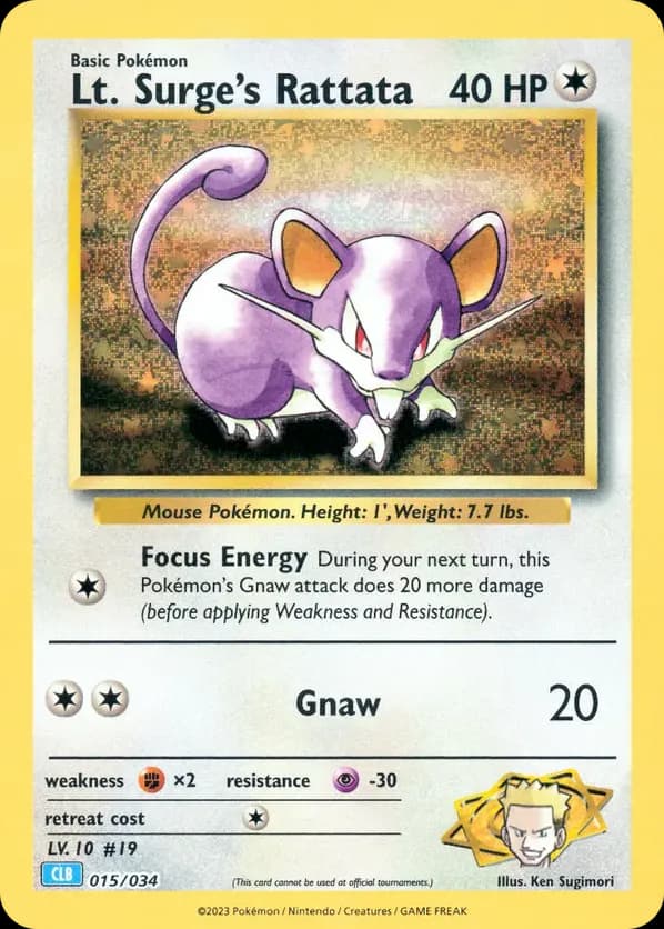Lt. Surge’s Rattata